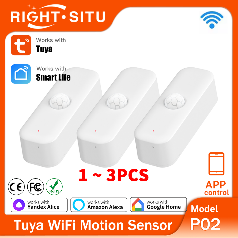 Smart Home Wiser - 1~3pcs Tuya WiFi Motion Sensor Smart