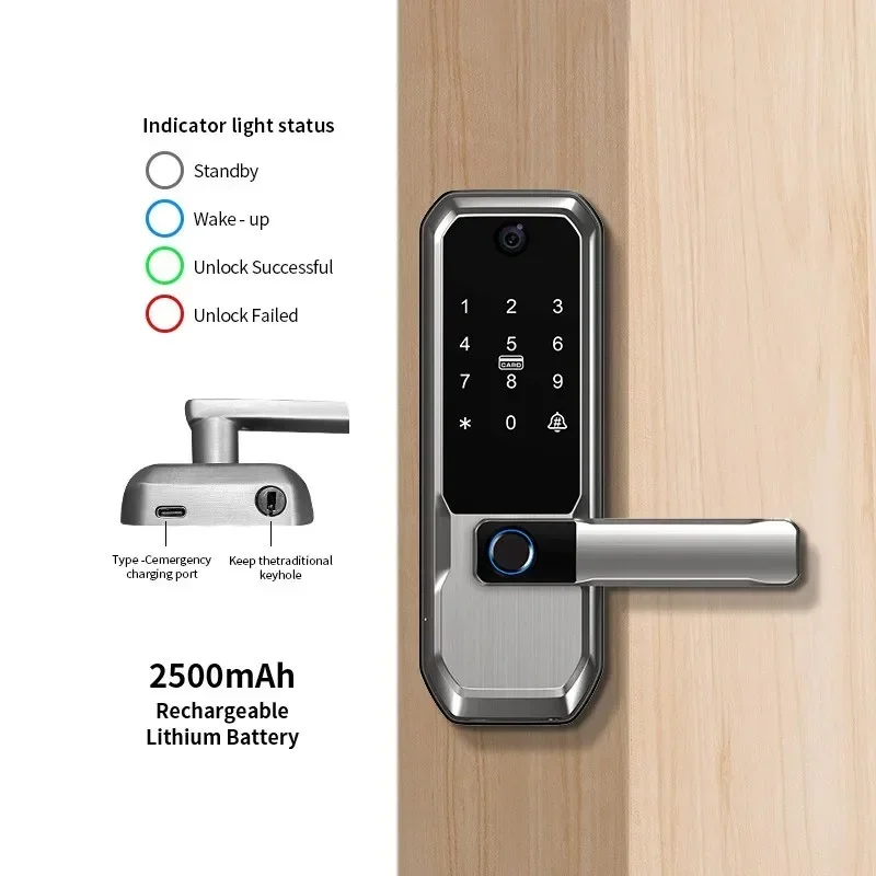 Tuya WiFi Smart Door Lock With - огляд і ціна Smart Home Door Lock