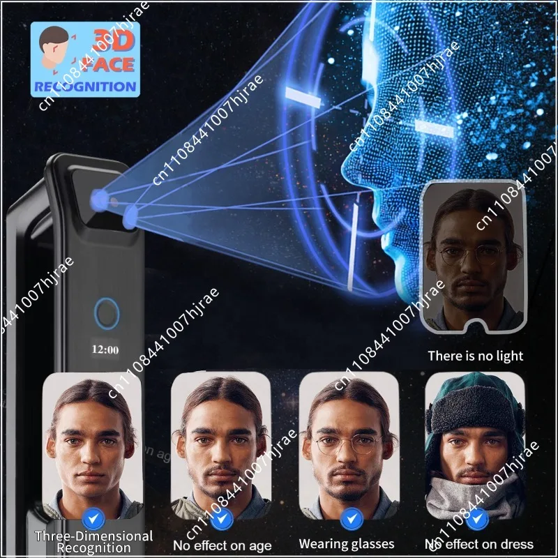 3D Facial Recognition Fingerpr - огляд і ціна Smart Home Door Lock