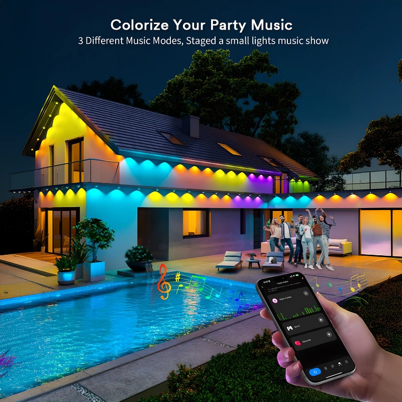 150FT 90LED Smart RGBIC Perman - огляд і ціна Smart Home Yellow