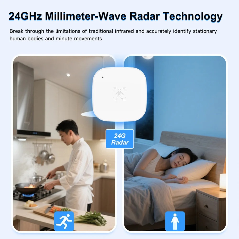 Tuya Zigbee 24G MmWave Radar H - огляд і ціна Smart Home Wiser