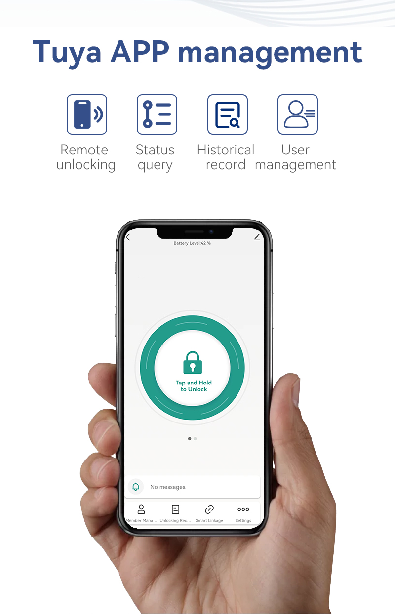 Slim Smart Lock Memory Card Wa - огляд і ціна Smart Home Door Lock