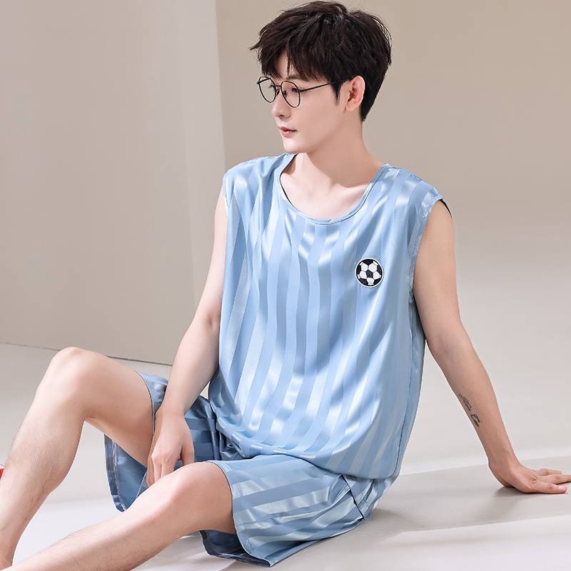 Summer Men Pyjamas Ice Silk Pa - огляд і ціна Smart Home Plus