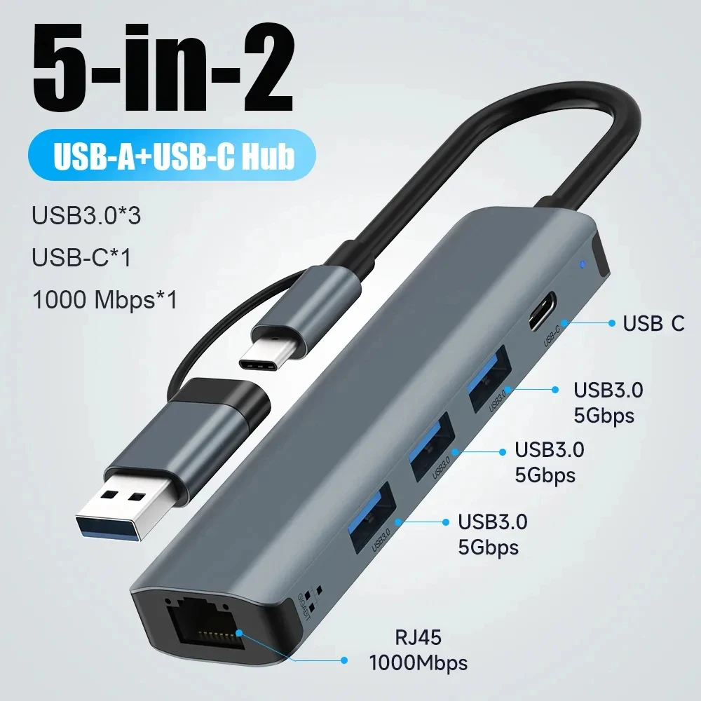 5 in 2 USB C HUB Expansion Doc - огляд і ціна Smart Home Hub 2
