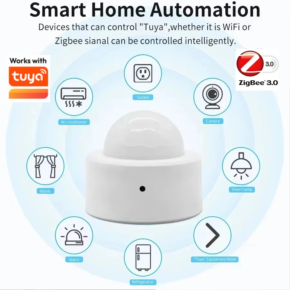 Zigbee Work with Tuya PIR Moti - огляд і ціна Smart Home Wiser